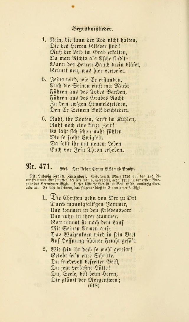 Deutsches Gesangbuch: eine auswahl geistlicher Lieder aus allen Zeiten der Christlichen Kirche page 615