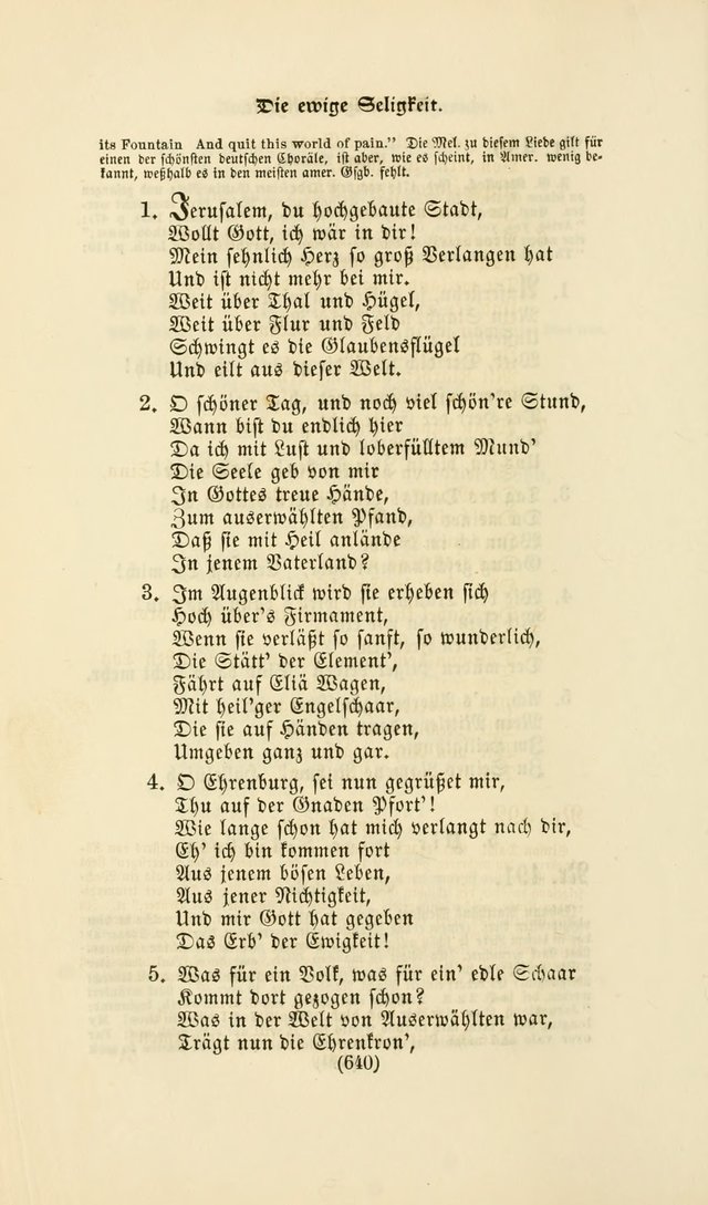 Deutsches Gesangbuch: eine auswahl geistlicher Lieder aus allen Zeiten der Christlichen Kirche page 637