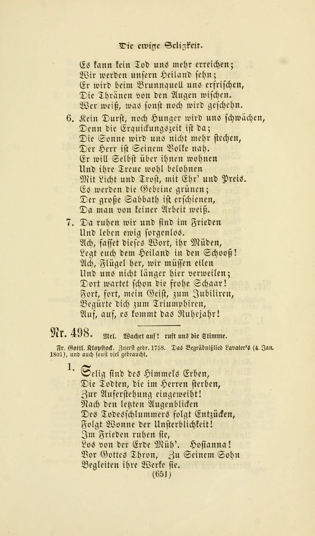 Deutsches Gesangbuch: eine auswahl geistlicher Lieder aus allen Zeiten der Christlichen Kirche page 648