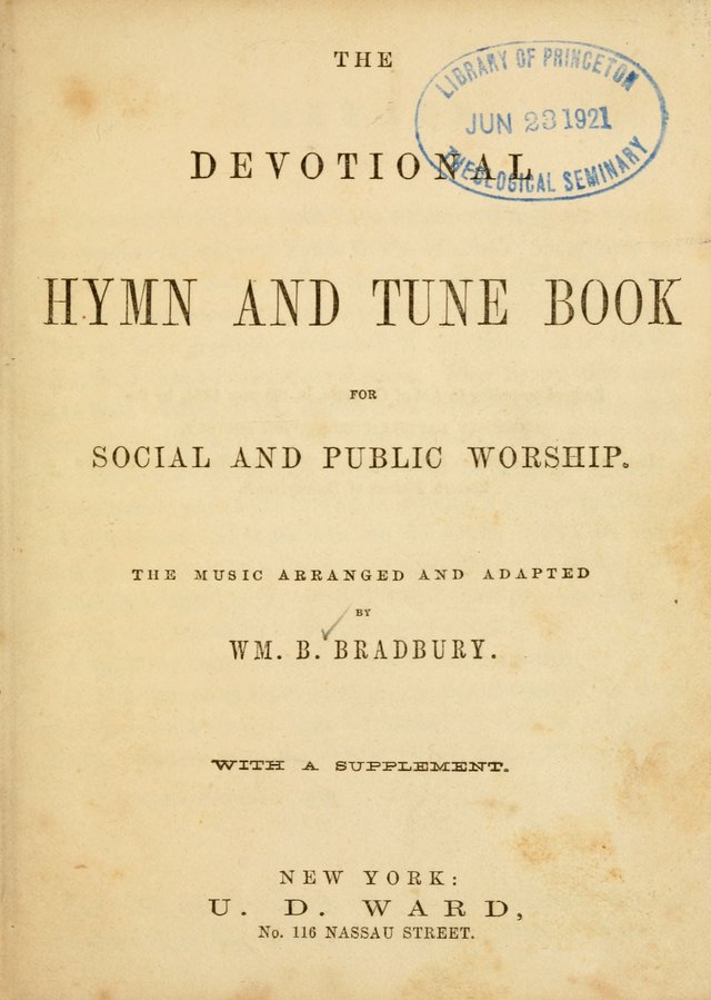 The Devotional Hymn and Tune Book: for social and public worship page 1