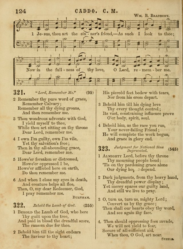 The Devotional Hymn and Tune Book: for social and public worship page 124