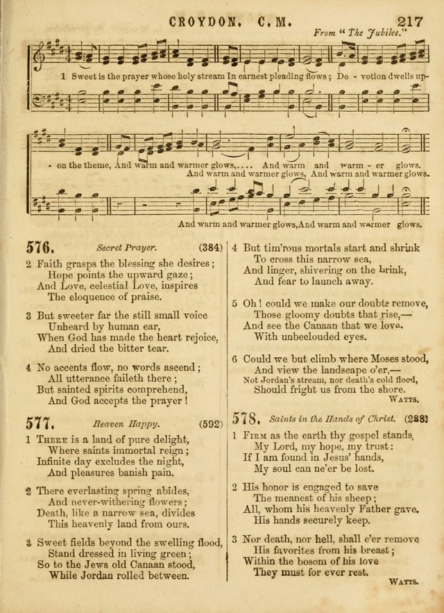 The Devotional Hymn and Tune Book: for social and public worship page 217