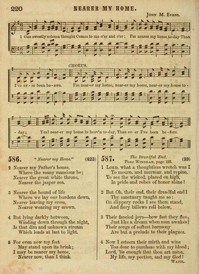 The Devotional Hymn and Tune Book: for social and public worship page 220