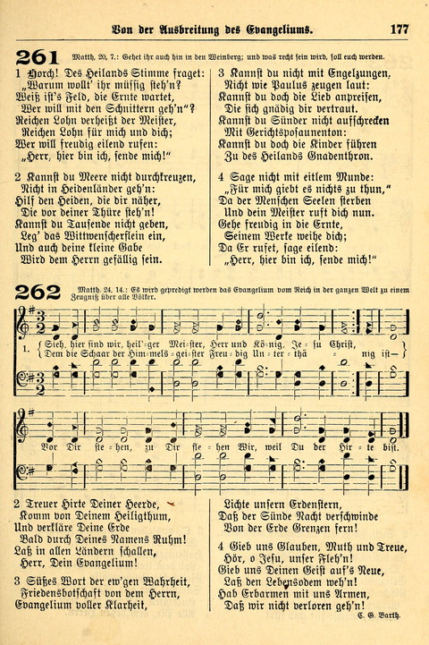Deutsches Lieder- und Melodienbuch: mit einem Anhang englisher Lieder page 177