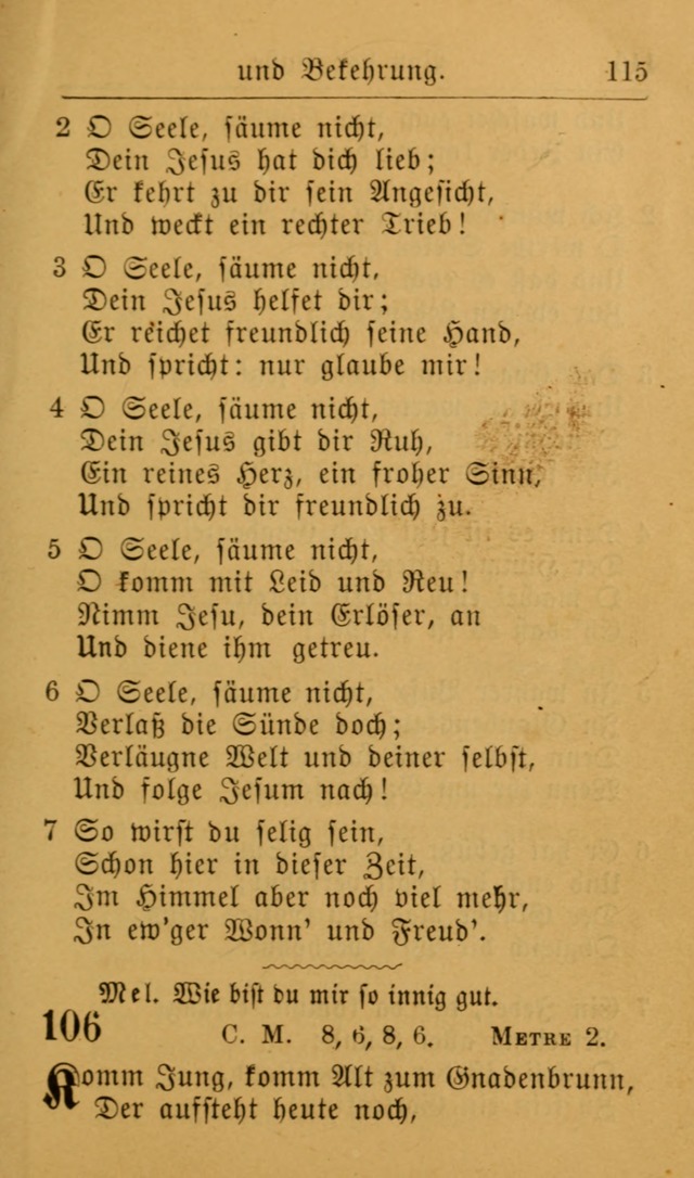 Die allgemeine Lieder-Sammlung zum privat und öffentlichen Gottes-Dienst: mit fleiß zusammengetragen (2nd Aufl.) page 115