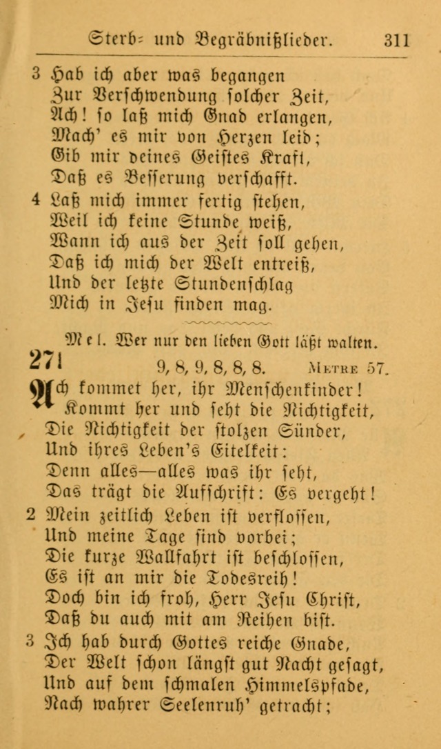 Die allgemeine Lieder-Sammlung zum privat und öffentlichen Gottes-Dienst: mit fleiß zusammengetragen (2nd Aufl.) page 311