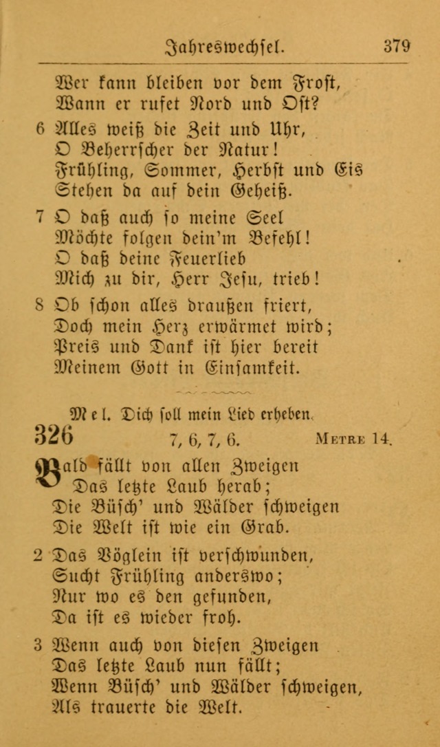 Die allgemeine Lieder-Sammlung zum privat und öffentlichen Gottes-Dienst: mit fleiß zusammengetragen (2nd Aufl.) page 379