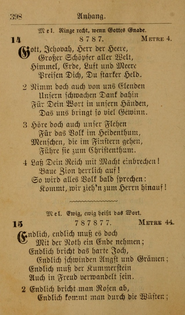 Allgemeine Lieder-Sammlung: zum Gebrauch für den privaten und öffentlichen Gottesdienst. (6th Aufl.) page 404