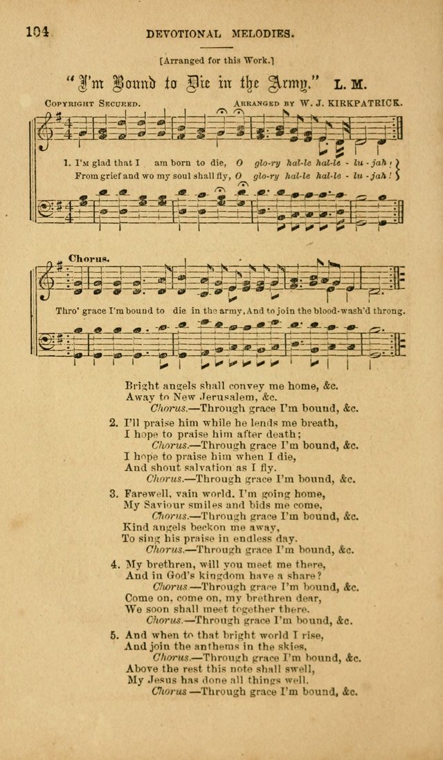 Devotional Melodies: or, a collection of original and selected tunes and hymns, designed for congregational and social worship. (2nd ed.) page 111