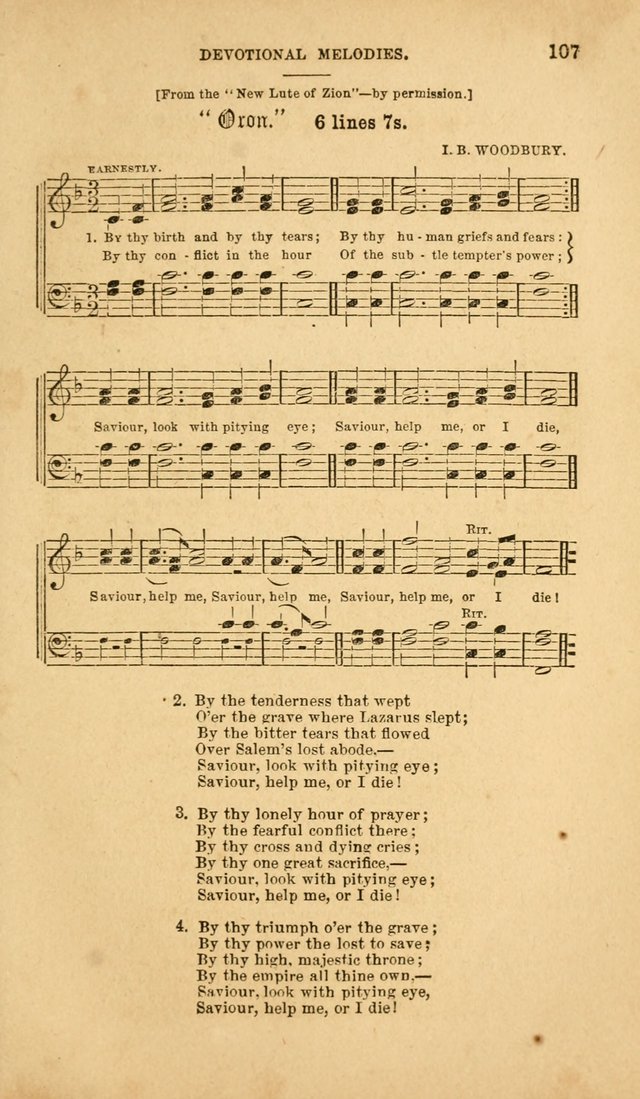 Devotional Melodies: or, a collection of original and selected tunes and hymns, designed for congregational and social worship. (2nd ed.) page 114