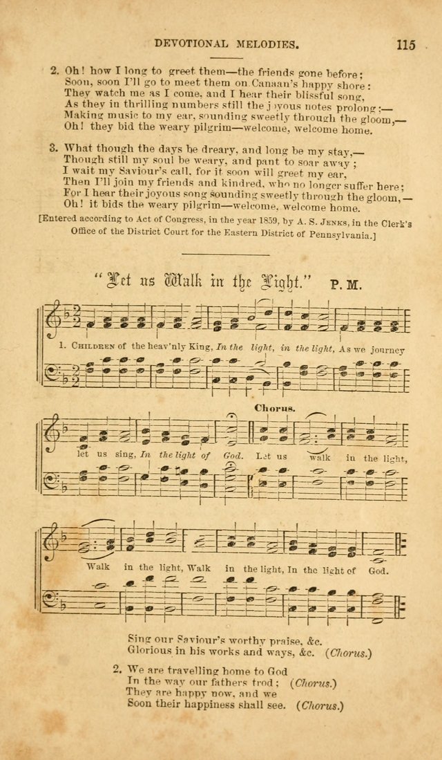 Devotional Melodies: or, a collection of original and selected tunes and hymns, designed for congregational and social worship. (2nd ed.) page 122