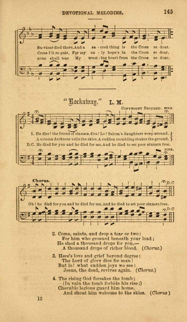 Devotional Melodies: or, a collection of original and selected tunes and hymns, designed for congregational and social worship. (2nd ed.) page 152