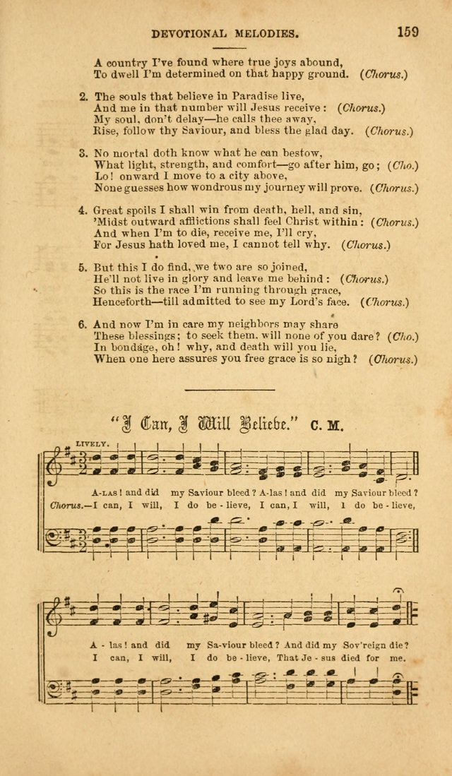 Devotional Melodies: or, a collection of original and selected tunes and hymns, designed for congregational and social worship. (2nd ed.) page 166