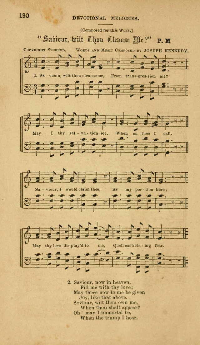Devotional Melodies: or, a collection of original and selected tunes and hymns, designed for congregational and social worship. (2nd ed.) page 197