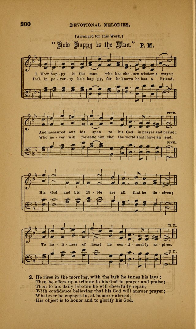 Devotional Melodies; or, a collection of original and selected tunes and hymns, designed for congregational and social worship. (3rd ed.) page 201