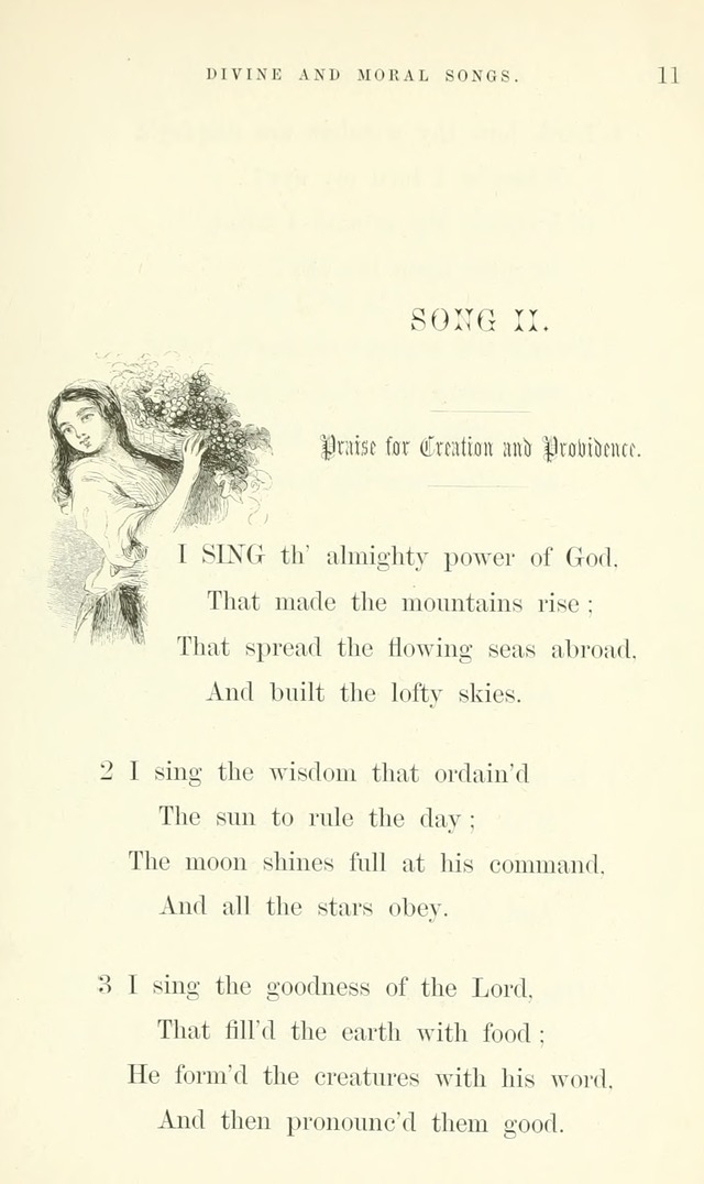 Divine and Moral Songs: attempted in easy language for the use of children with some additional composures page 13
