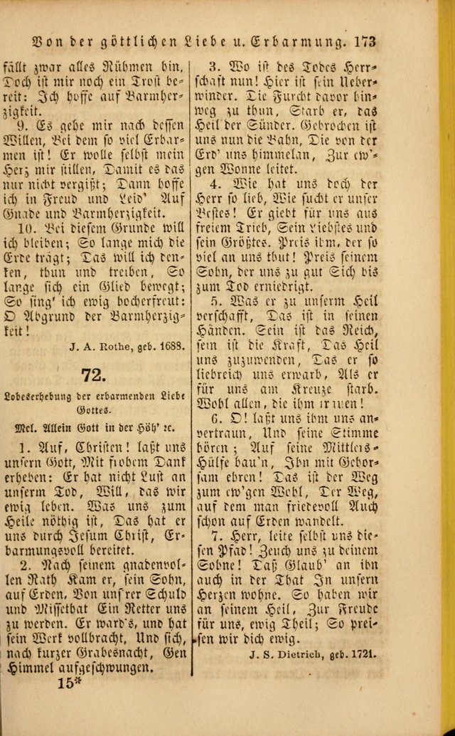 Die Psalmen Davids: nebst einer Sammlung Geistlicher lieder für Oeffentlichen und Privat-Gottesdienst page 173