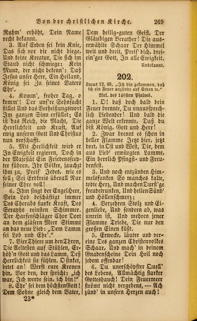 Die Psalmen Davids: nebst einer Sammlung Geistlicher lieder für Oeffentlichen und Privat-Gottesdienst page 269