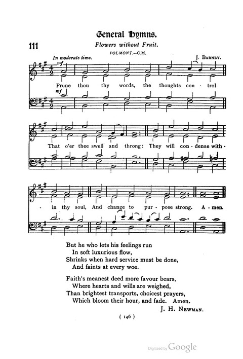 The Day School Hymn Book: with tunes (New and enlarged edition) page 146