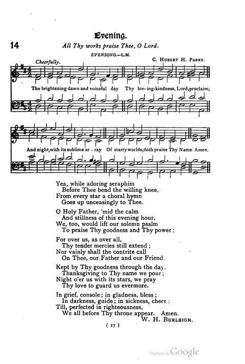 The Day School Hymn Book: with tunes (New and enlarged edition) page 17