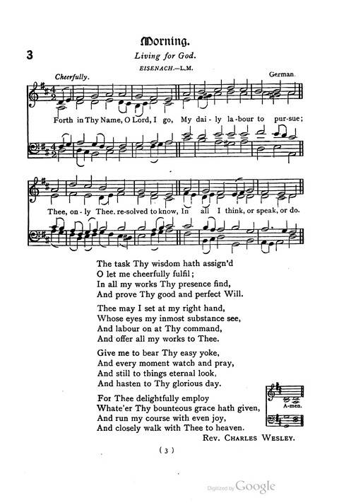 The Day School Hymn Book: with tunes (New and enlarged edition) page 3