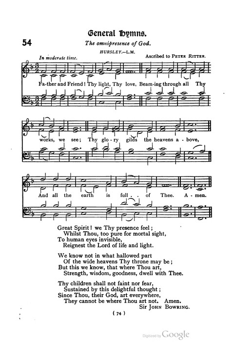 The Day School Hymn Book: with tunes (New and enlarged edition) page 74