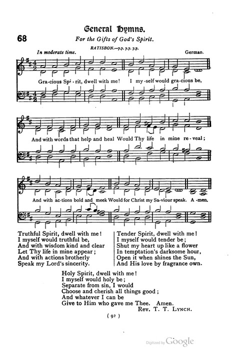The Day School Hymn Book: with tunes (New and enlarged edition) page 92