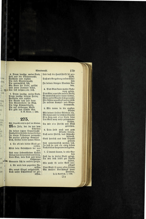 Evangelisches Gesangbuch. Nach Zustimmung der Provinszialsznode vom Jahre 1884 zur Einfürung in der Provinz Brandenburg mit Genehmigung des Evangelischen Oberkirchenrats page 179