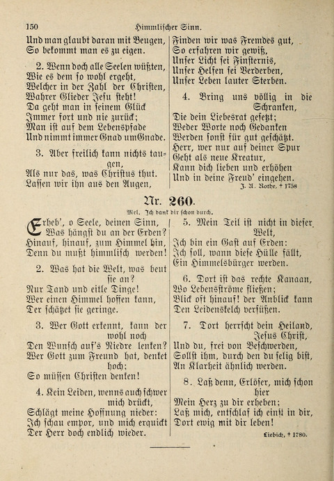 Evangelisches Gesangbuch: für die deutschen Congregational-Gemeinden von Nork-Amerika page 150