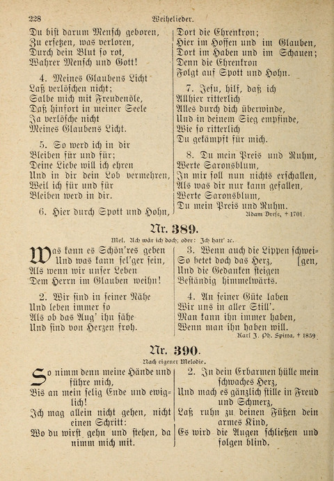 Evangelisches Gesangbuch: für die deutschen Congregational-Gemeinden von Nork-Amerika page 228