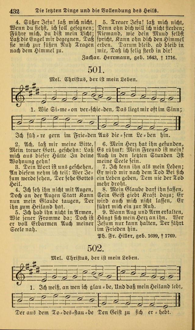 Evangelisches Gesangbuch: herausgegeben von der Deutschen Evangelischen Synode von Nord-Amerika (Revidierte Ausgabe) page 441