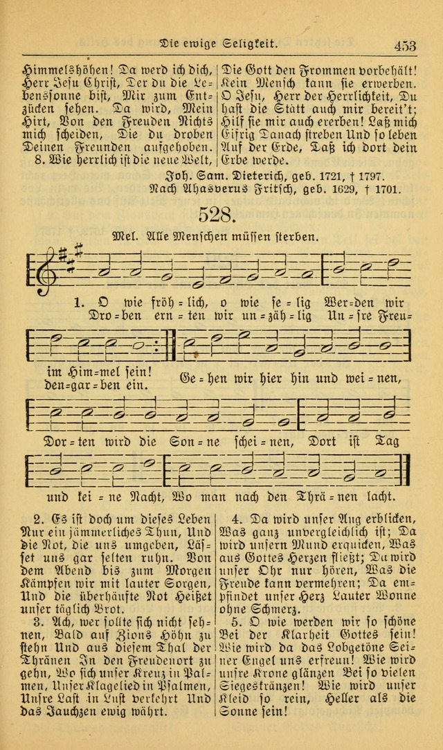 Evangelisches Gesangbuch: herausgegeben von der Deutschen Evangelischen Synode von Nord-Amerika (Revidierte Ausgabe) page 462