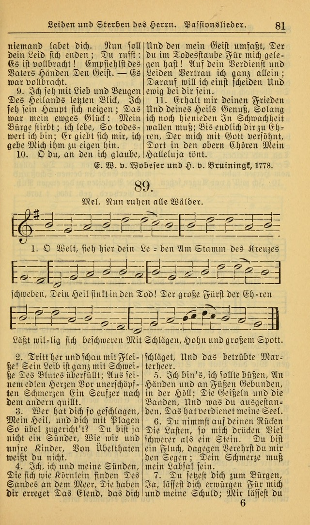 Evangelisches Gesangbuch: herausgegeben von der Deutschen Evangelischen Synode von Nord-Amerika (Revidierte Ausgabe) page 90