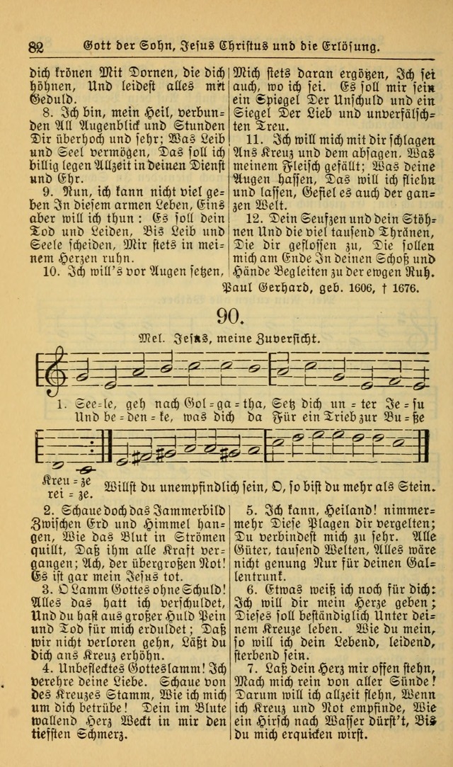Evangelisches Gesangbuch: herausgegeben von der Deutschen Evangelischen Synode von Nord-Amerika (Revidierte Ausgabe) page 91