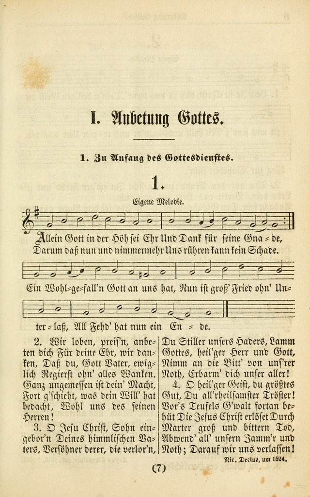Evangelisches Gesangbuch: herausgegeben von dem Evangelischen Kirchenvereindes Westens page 16