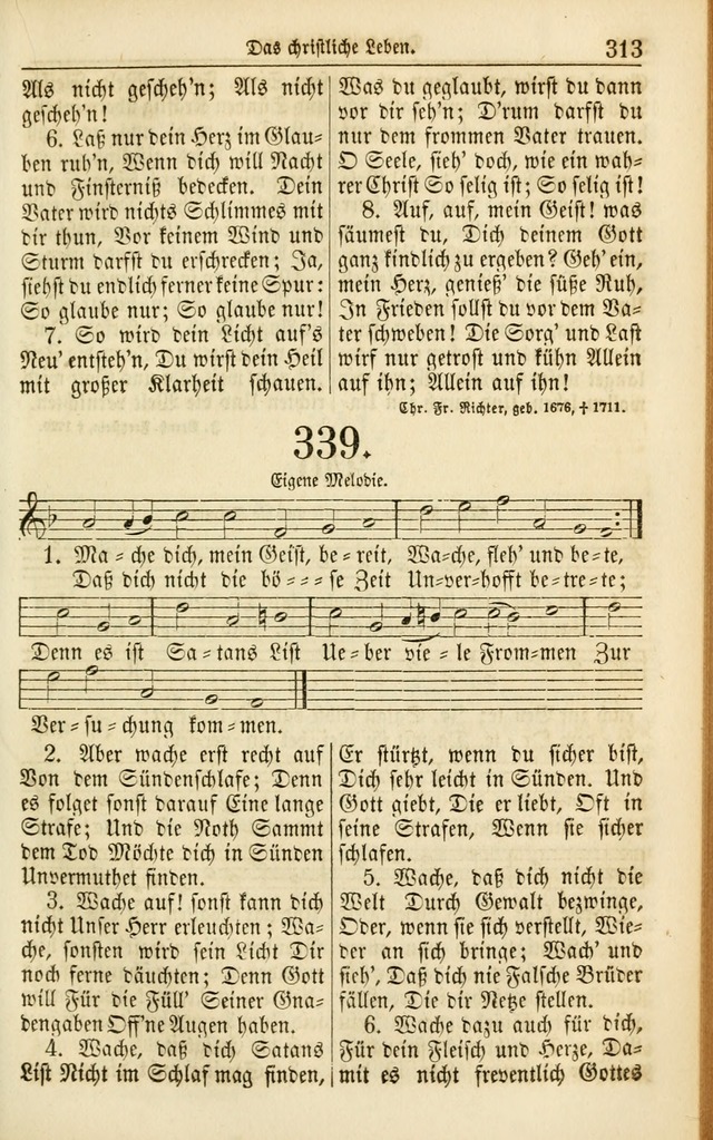 Evangelisches Gesangbuch: herausgegeben von dem Evangelischen Kirchenvereindes Westens page 324