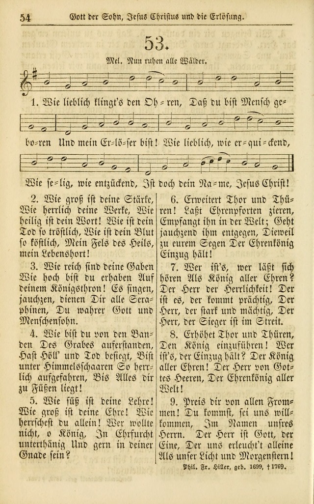 Evangelisches Gesangbuch: herausgegeben von dem Evangelischen Kirchenvereindes Westens page 63