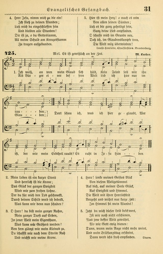 Evangelisches Gesangbuch mit vierstimmigen Melodien: für den öffentlichen und häuslichen Gottesdienst page 31