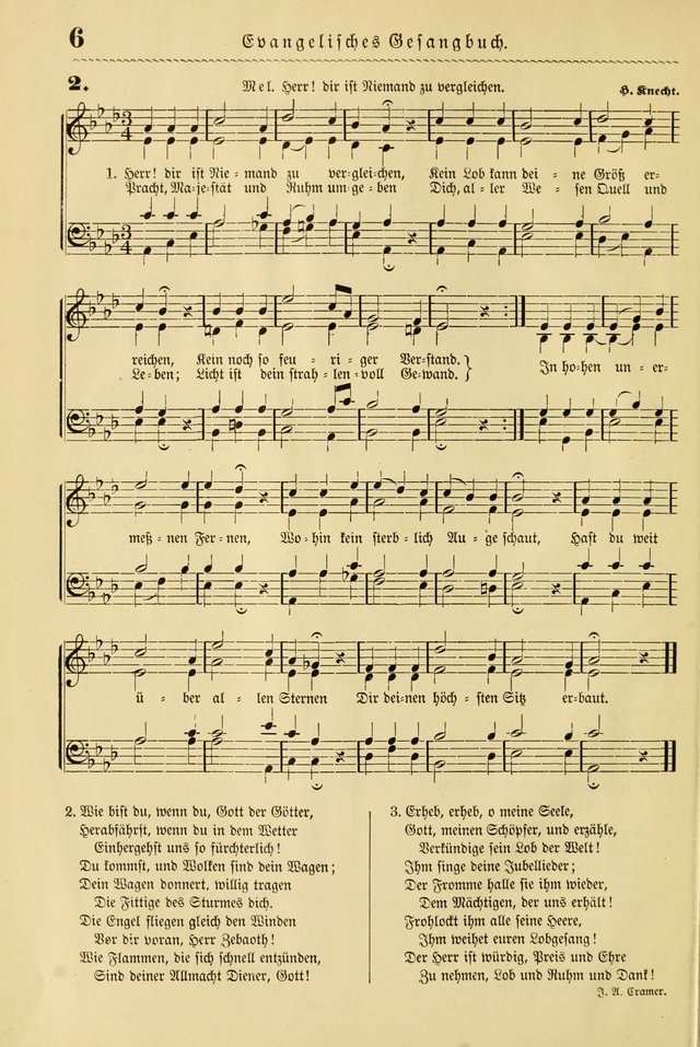 Evangelisches Gesangbuch mit vierstimmigen Melodien: für den öffentlichen und häuslichen Gottesdienst page 6