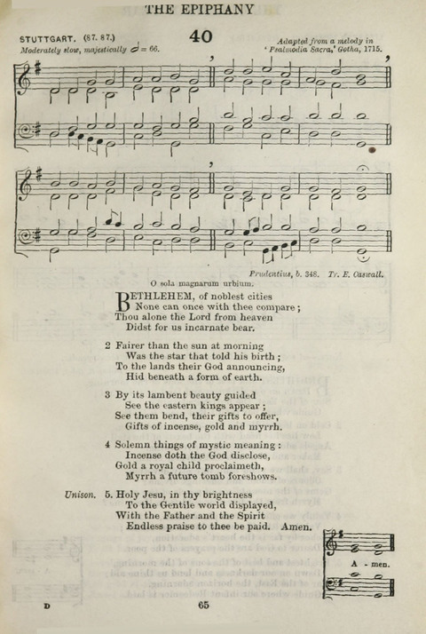 The English Hymnal: with Tunes page 65