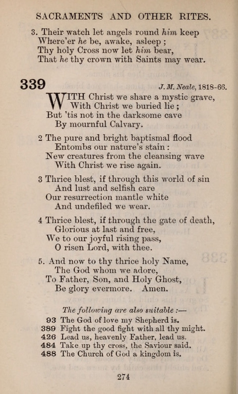 The English Hymnal page 274