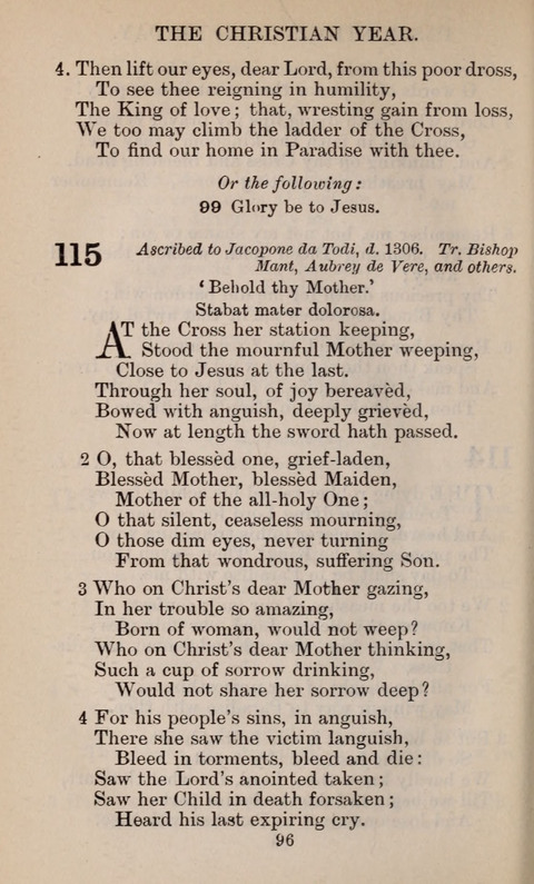The English Hymnal page 96