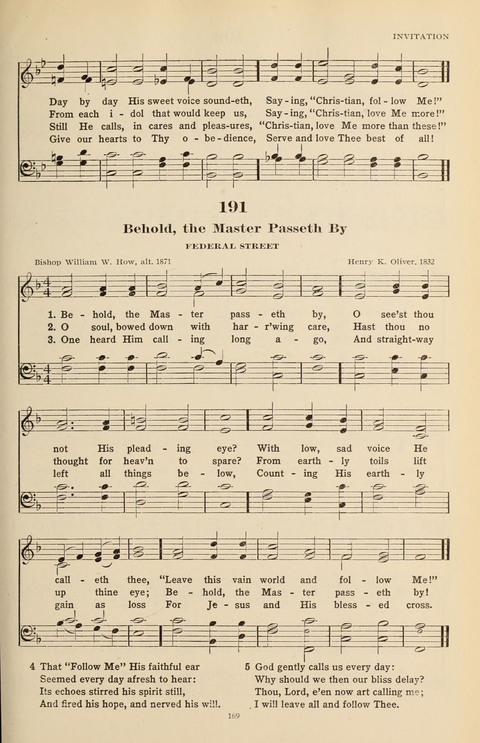 The Evangelical Hymnal page 169