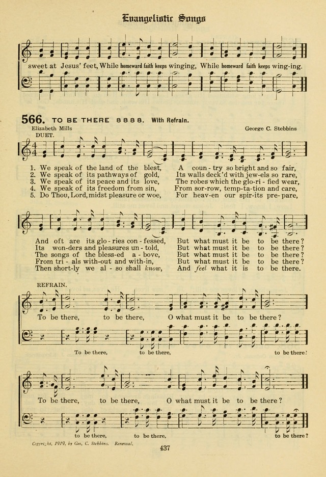 The Evangelical Hymnal page 439