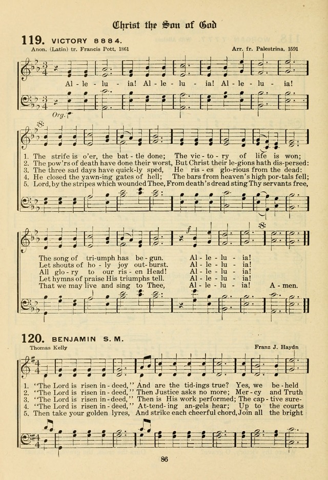 The Evangelical Hymnal page 88