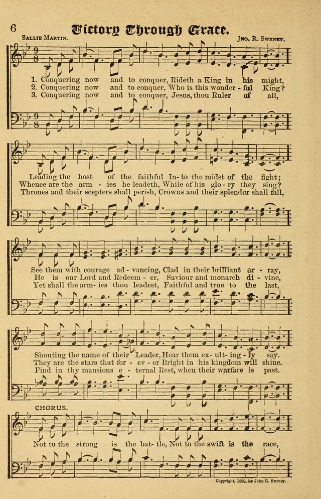 The Emory Hymnal No. 2: sacred hymns and music for use in public worship, Sunday-schools, social meetings and family worship page 6