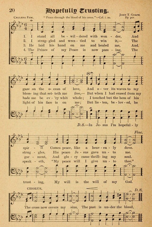 The Emory Hymnal: a collection of sacred hymns and music for use in public worship, Sunday-schools, social meetings and family worship page 20