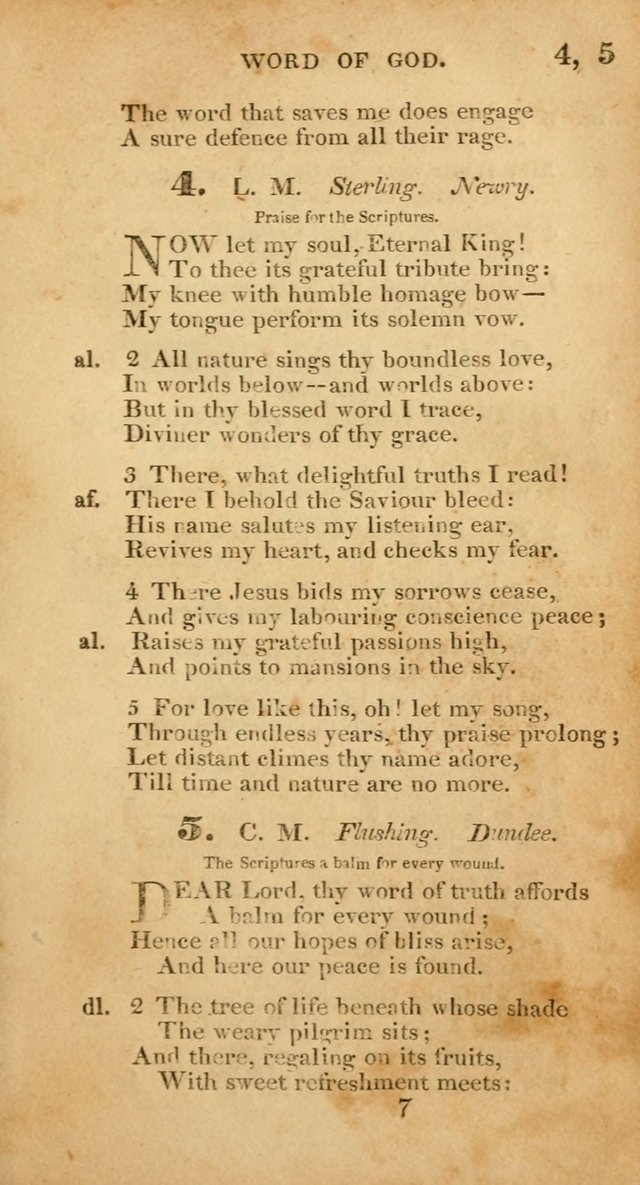 Evangelical Hymns: original and selected: designed for the use of families and private circles; for social prayer meetings, seasons of revival or oother occasions of special interest page 7