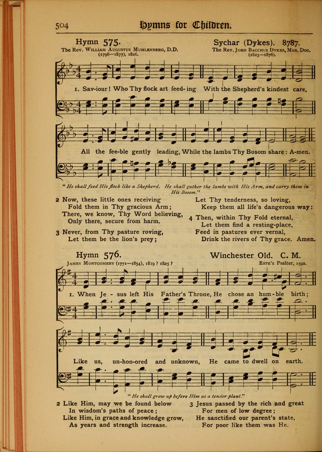 The Evangelical Hymnal with Tunes page 508