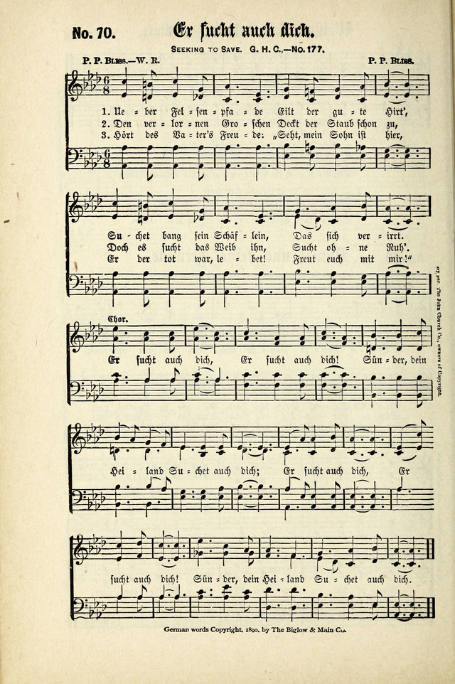Evangeliums-Lieder 1 und 2 (Gospel Hymns) page 68